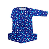 Blue Cat Pajama Night Suit
